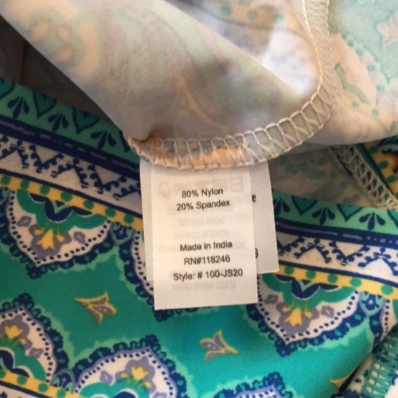 CABANA LIFE | Jewel Scarf 2-Piece Girls Rashguard Swimsuit - Picture 11 of 15